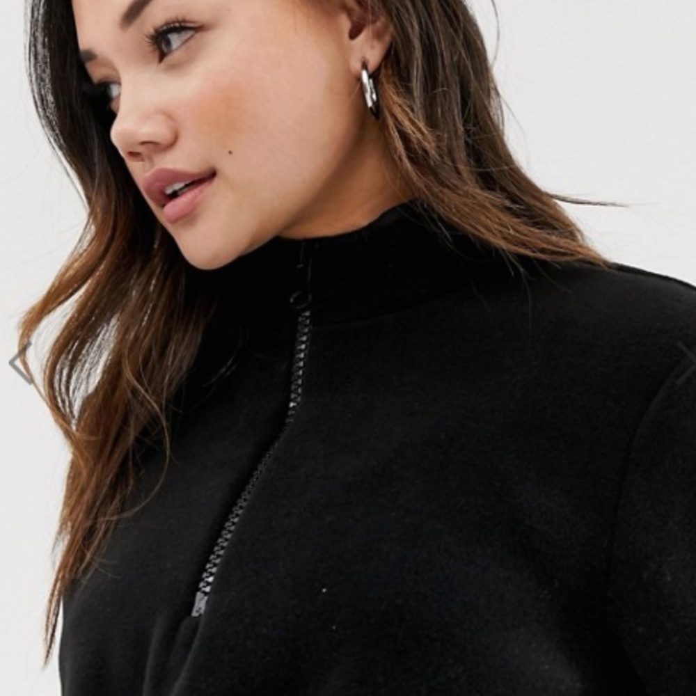 Crop Fleece Sweater